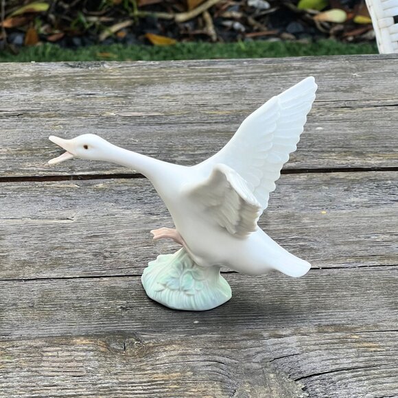 Lot 2 Lladro Duck Goose Geese Figurines Flying Taking Flight 1264 & 1265 Vintage - Picture 7 of 14
